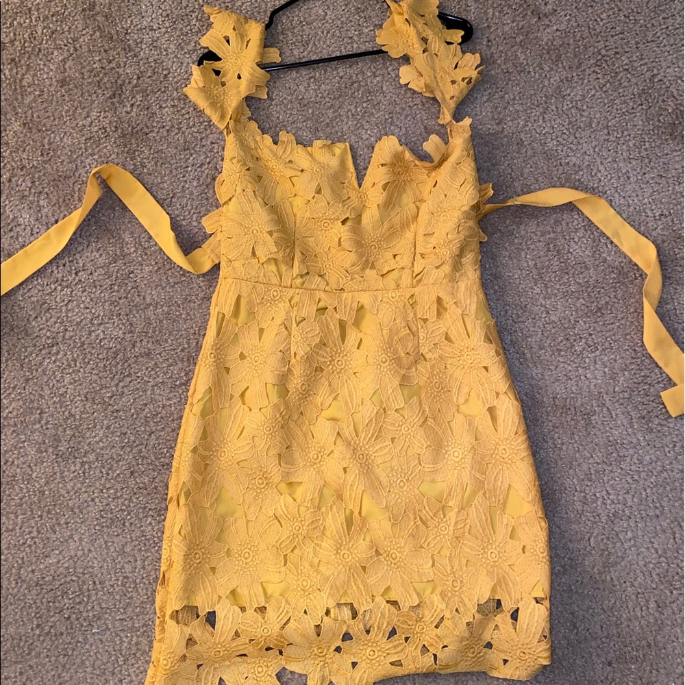 Yellow Floral Dress